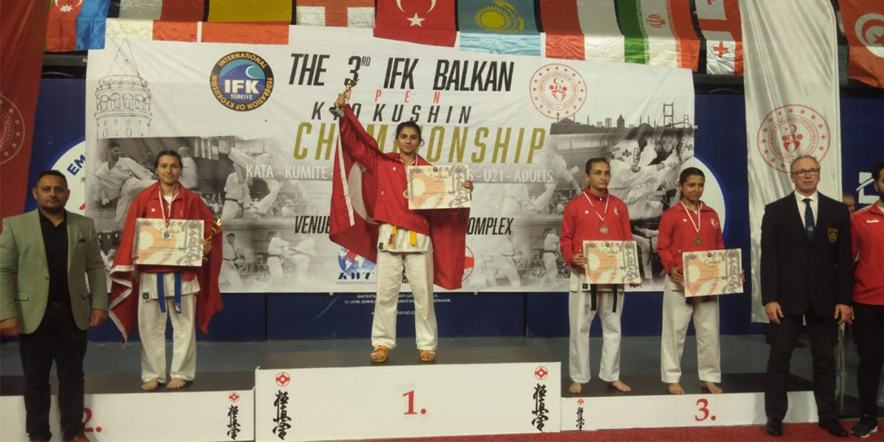 Güneysu Spor Lisesi öğrencisi İremsu, Balkan Şampiyonu oldu