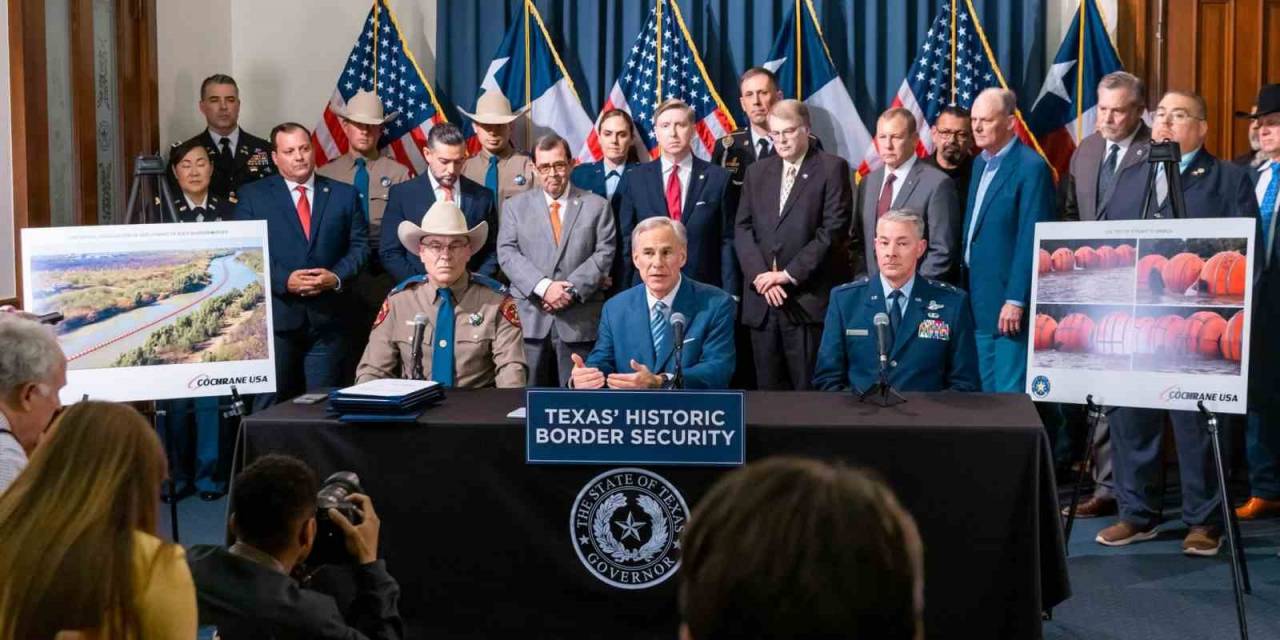 Texas, Meksika Sınırına Göçmenler Ve Kaçakçılar İçin Yüzen Bariyer Koyacak