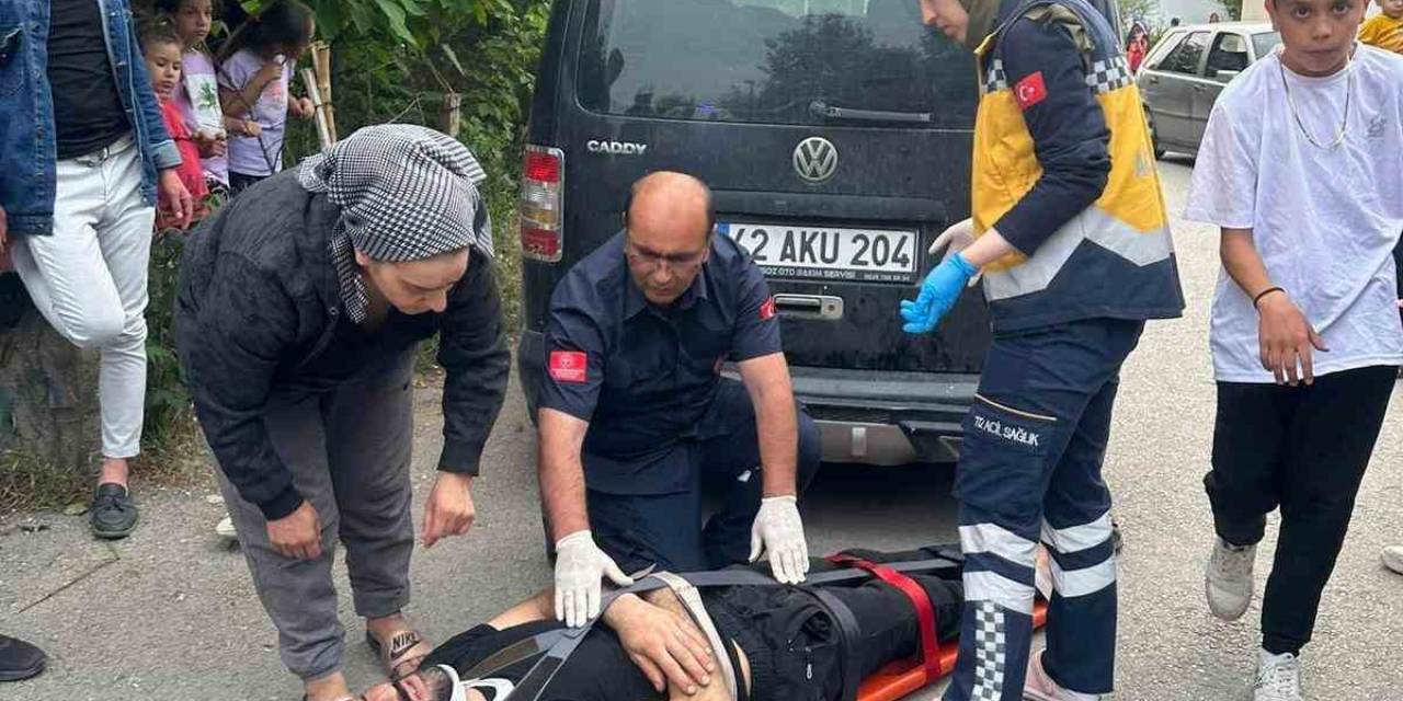 Aksaray’da Otomobil Bisiklete Çarptı: 1 Yaralı
