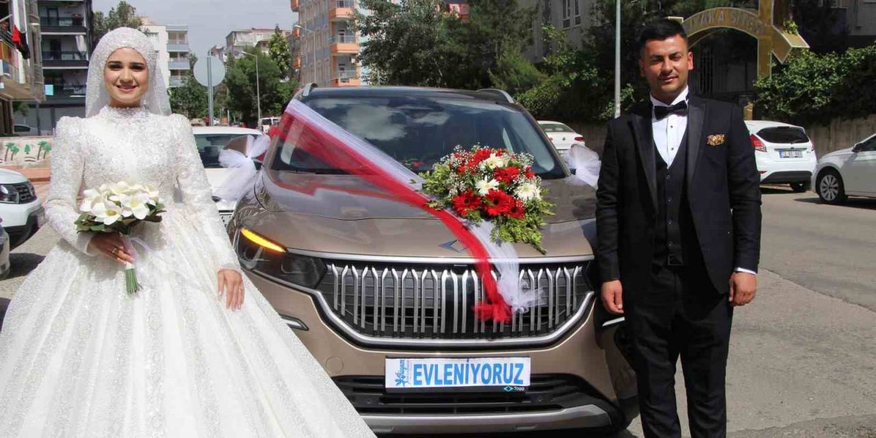 Yerli Ve Milli Araba Togg, Batman’da İlk Kez Gelin Arabası Oldu