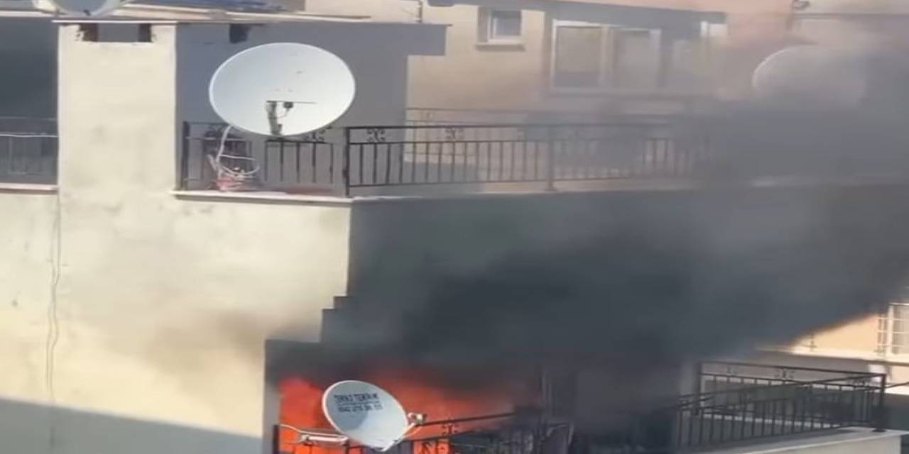 Apartmanda Çıkan Yangın Korkuttu
