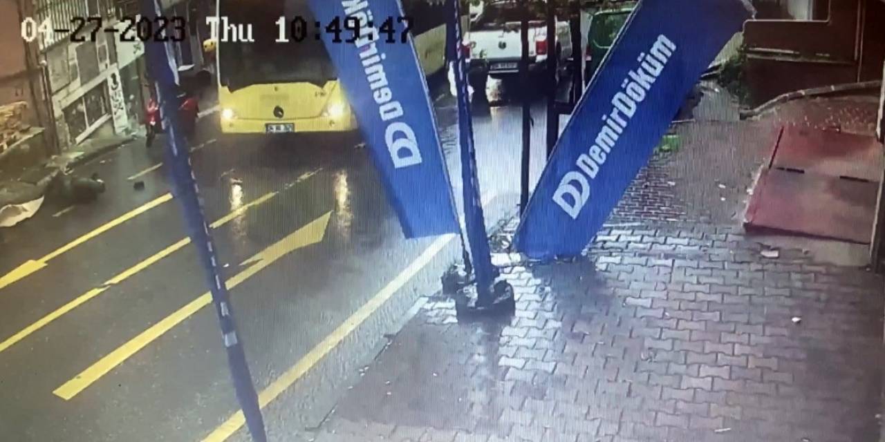 Kağıthane’de Forklift Kazası Kamerada