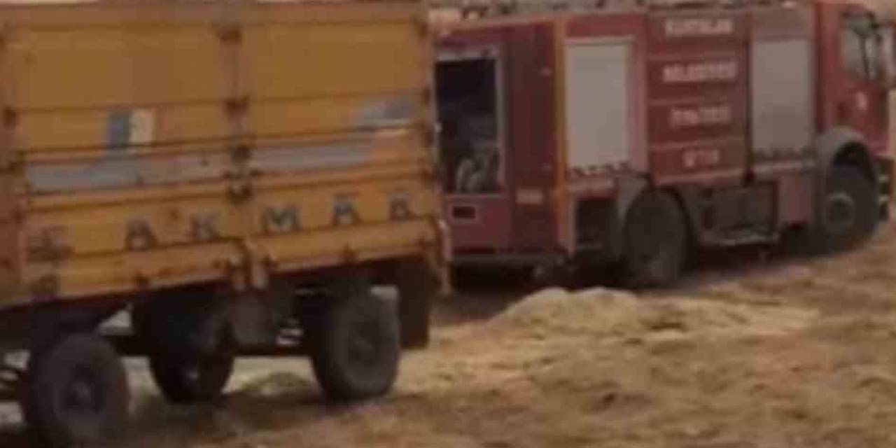 Siirtli Çiftçinin Bir Yıllık Emeği Kül Olmaktan Kurtarıldı