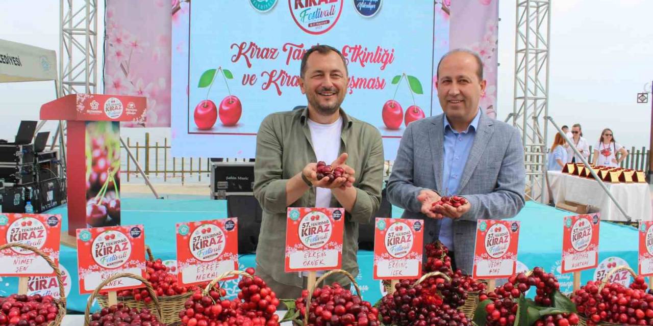 Tekirdağ’da Kirazlar Yarıştı