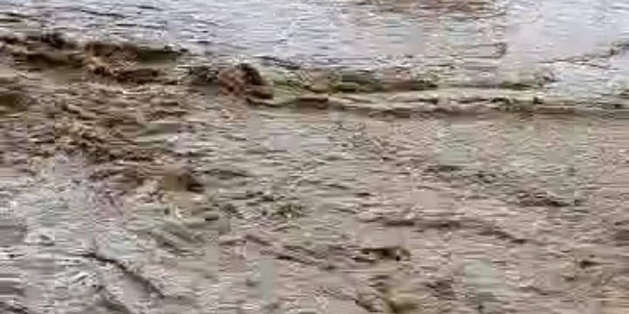 Sel Sularının Önüne Ne Geldiyse Katıp Sürüklediği Anlar Kamerada
