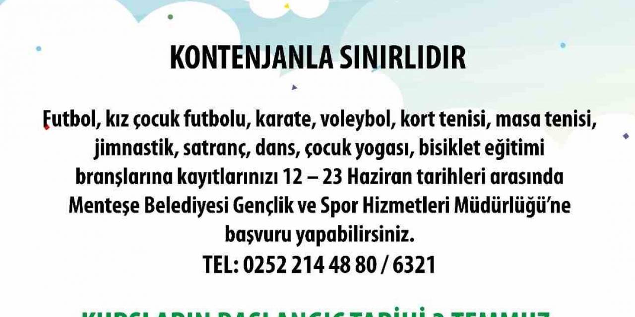 Yaz Sporları Kursuna Kayıtlar Başladı