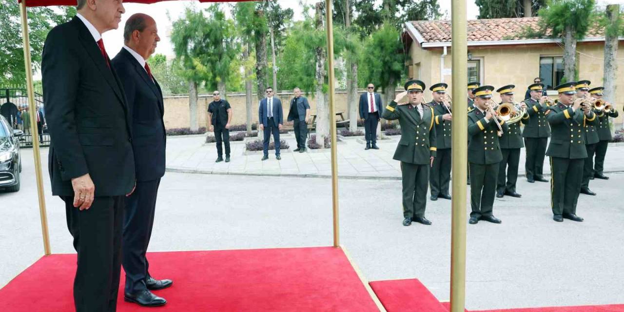 Cumhurbaşkanı Erdoğan, Kktc’de Resmi Törenle Karşılandı