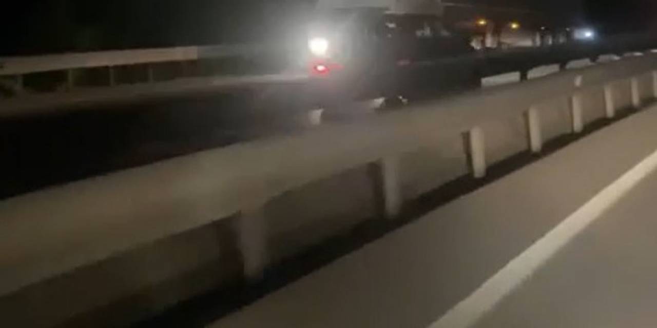 Yalova’da Kara Yolunda Ters Şeritte İlerleyen Otomobil Korku Saçtı
