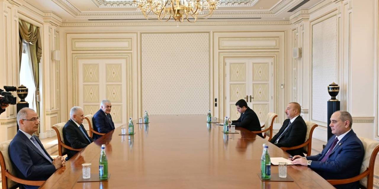 Aliyev, Binali Yıldırım’ı Kabul Etti