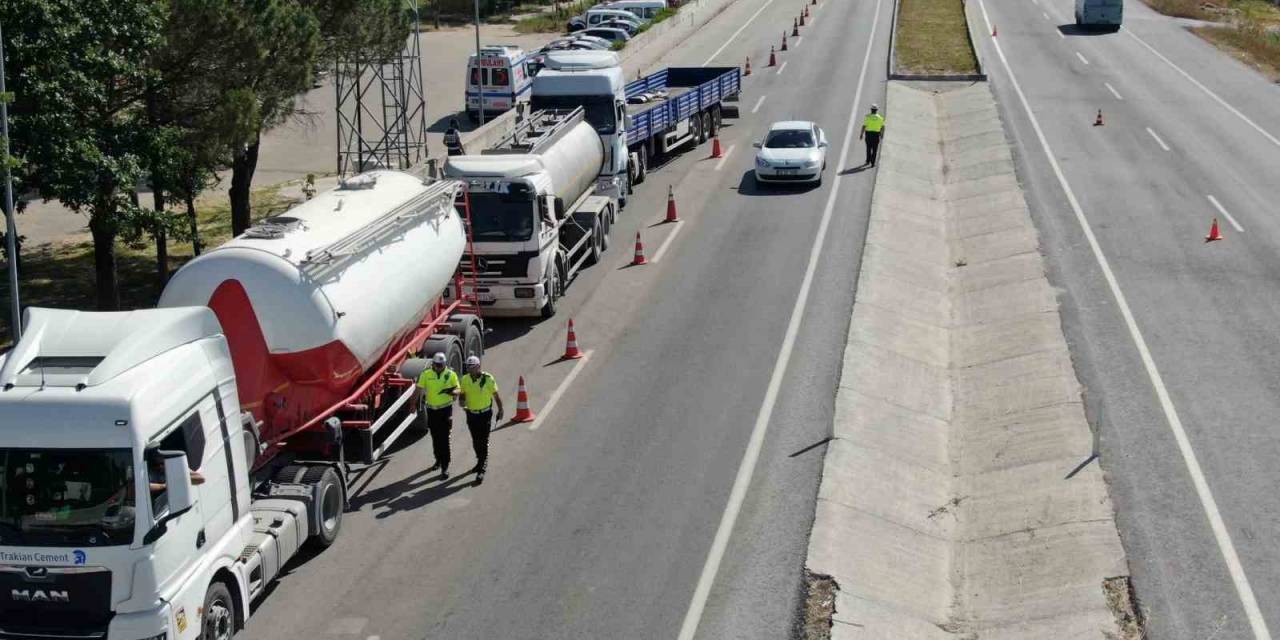 Kırklareli’nde 2 Haftada Bin 145 Araç Sürücüne Cezai İşlem Yapıldı