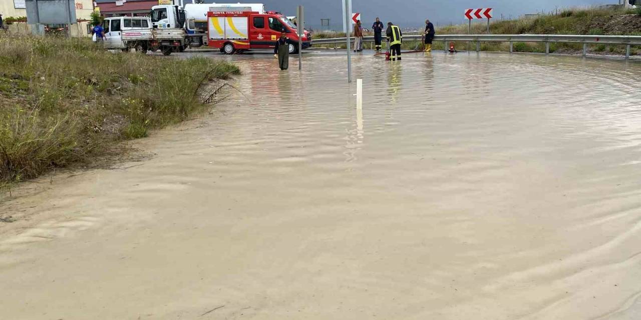 Kulu’da Şiddetli Yağmur Su Taşkınlarına Neden Oldu