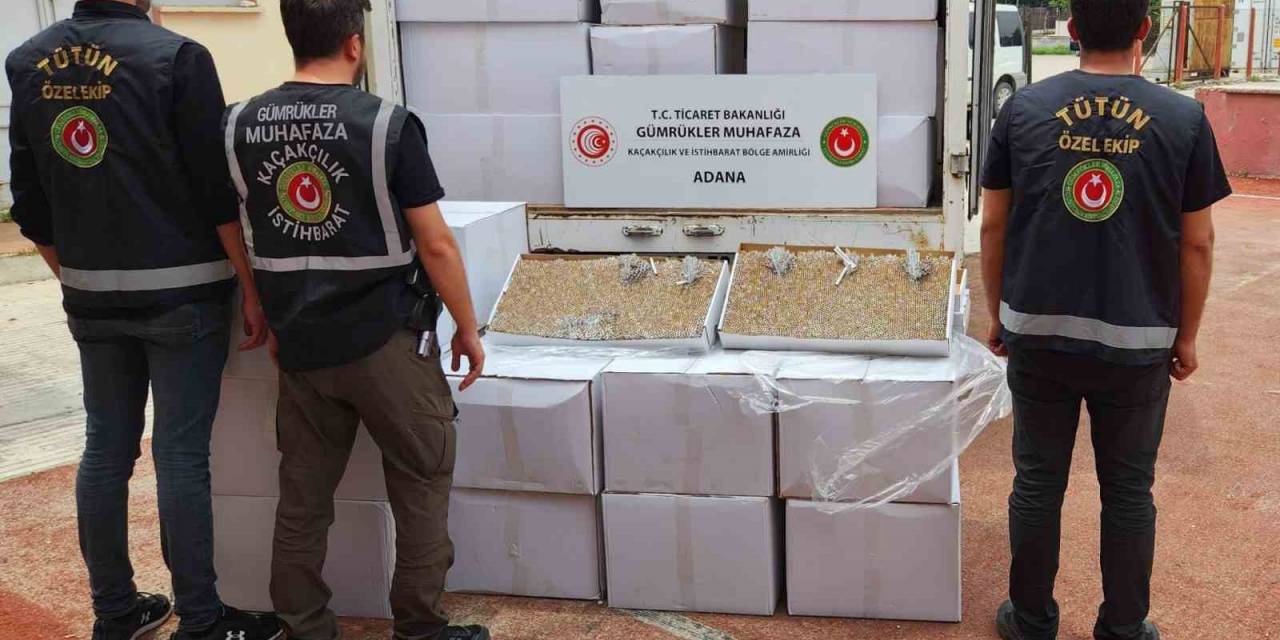 Adana’da 1 Milyon 125 Bin Kaçak Makaron Ele Geçirildi