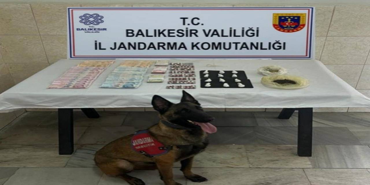 Jandarma Narkotik Köpeği Çömlek’ten Kaçamadılar