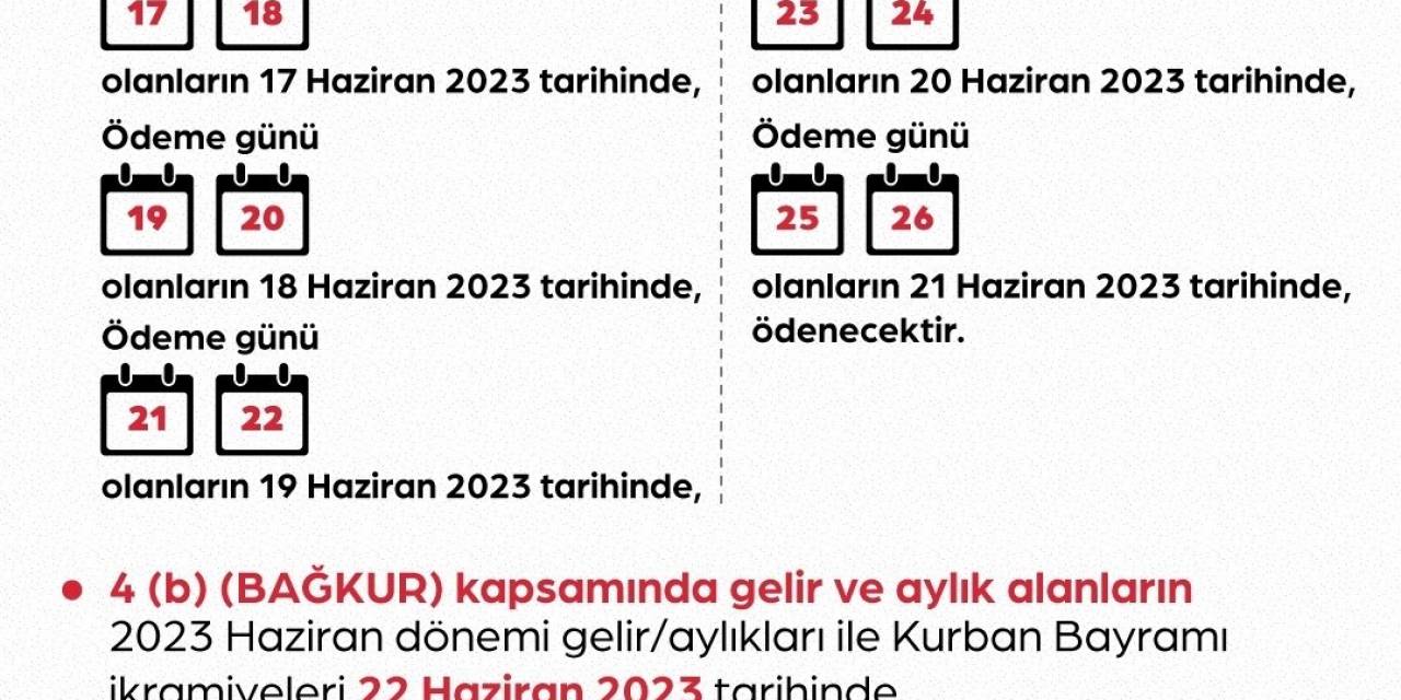 Emekli Aylıkları Ve Bayram İkramiyesi Ödeme Tarihleri Belli Oldu