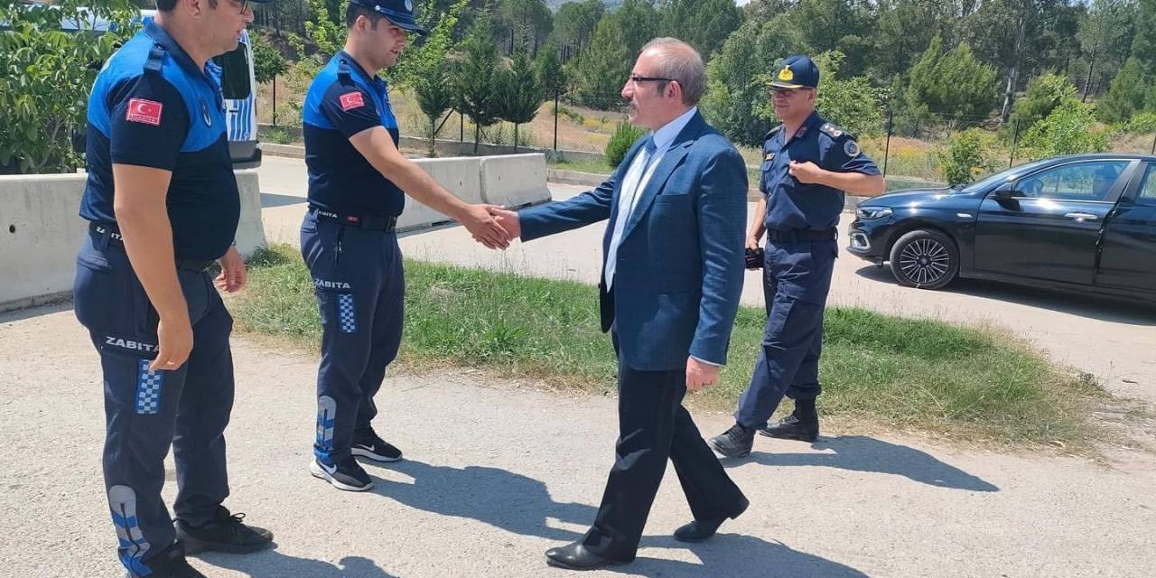 Kaymakam Karaman, Polis Uygulama Noktası’nda İncelemelerde Bulundu