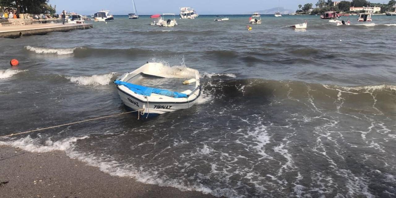 Datça’da Kuvvetli Lodos Etkili Oldu