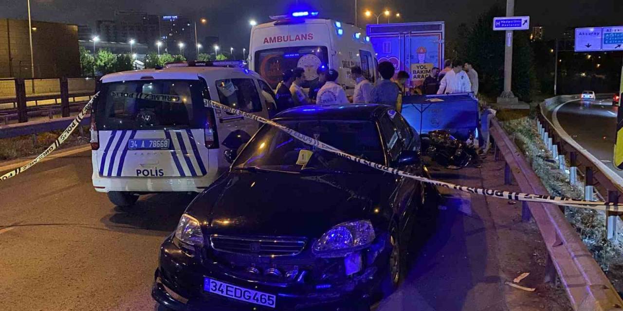 Esenler’de Otomobilin Çarptığı Motosiklet Sürücüsü Hayatını Kaybetti