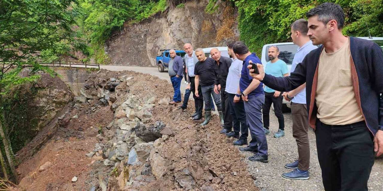 Heyelan Sonrası Yapılan Çalışmaları İncelediler