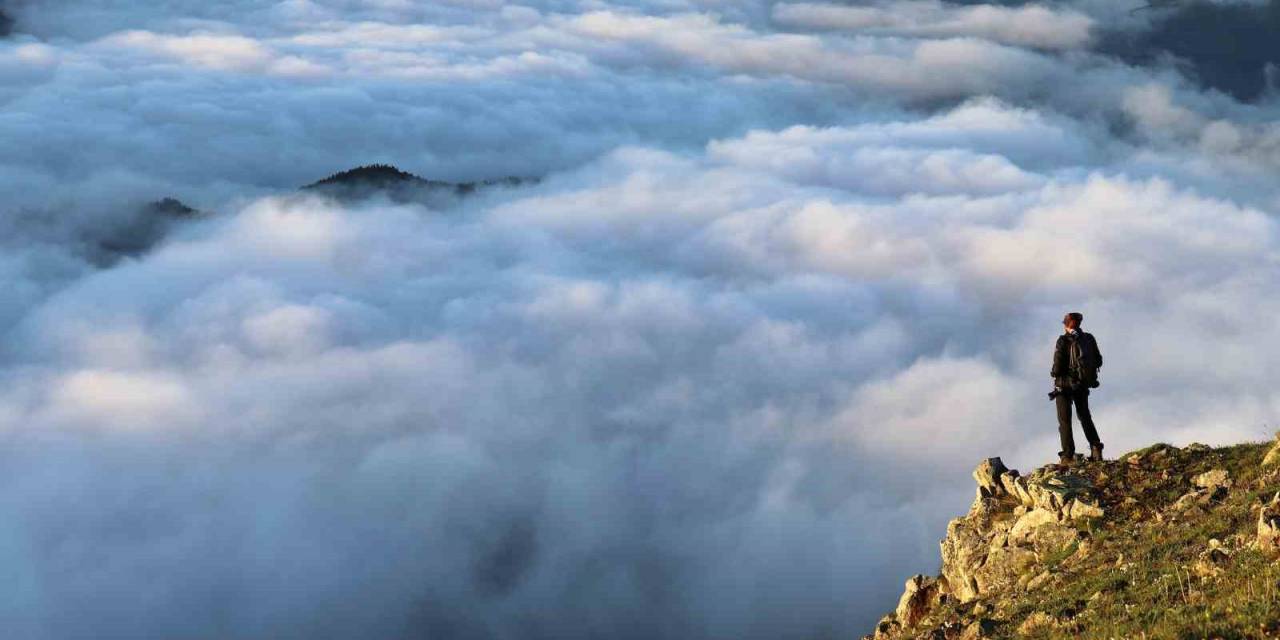 Gümüşhane’de Eşsiz Sis Denizi Manzarası