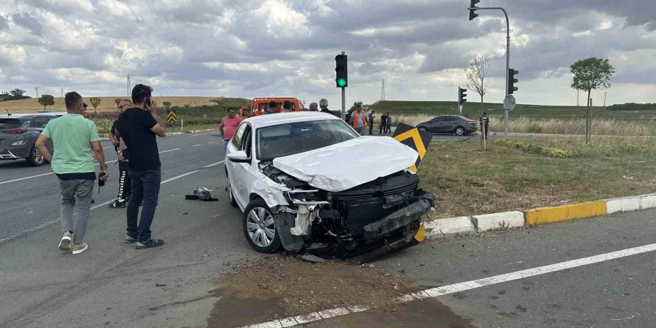 Muratlı Çevre Yolunda Kaza: 1 Yaralı