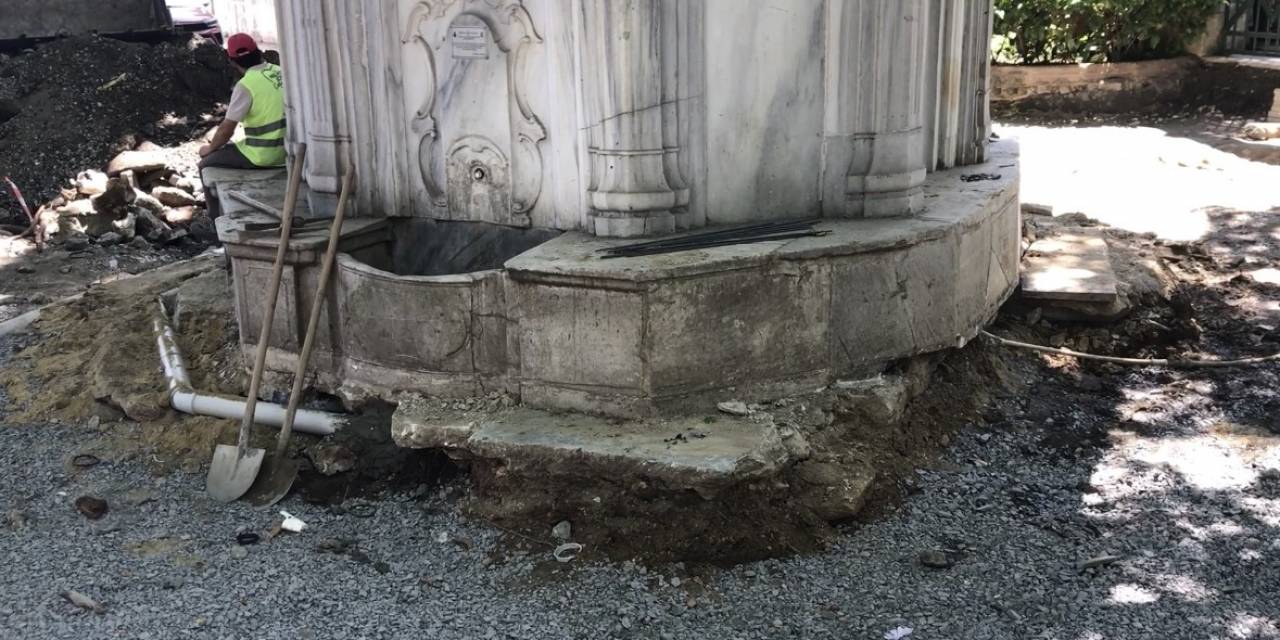 İbb’den Skandal Çalışma: Tarihi Emirgan Çeşmesi’ne Zarar Verdiler