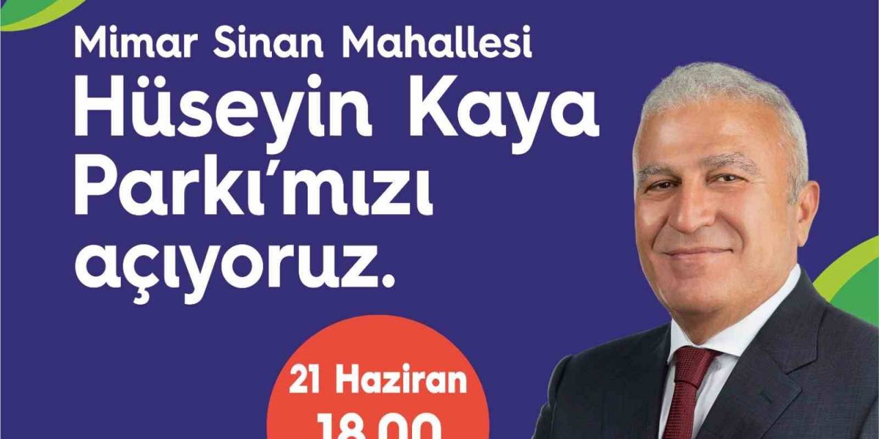 Efeler’de Hüseyin Kaya Parkı Hizmete Açılıyor