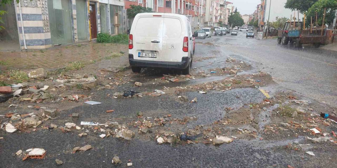 Tekirdağ’da Gökyüzünden Su Boşaldı