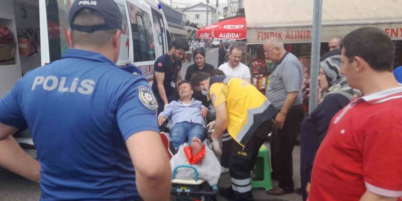 Otomobilin Ayağının Üzerinden Geçtiği Yaya Yaralandı