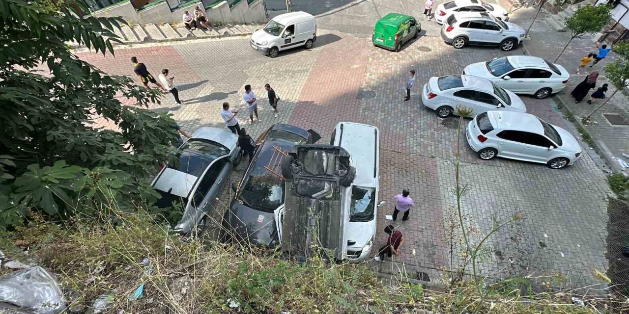 İstanbul’da Feci Kaza: Araç Kullanmayı Öğrenirken, Pedalları Karıştırdı 10 Metreden Aşağıya Uçtu