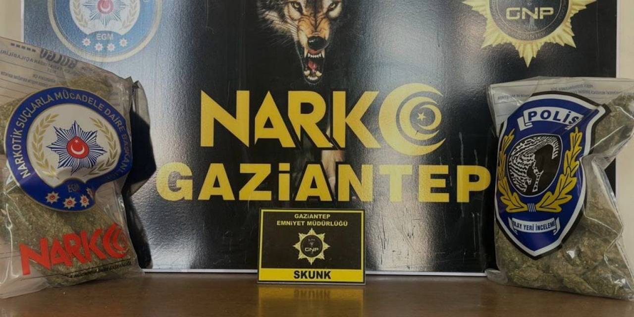 Gaziantep’te 2 Kilo Skunk Ele Geçirildi