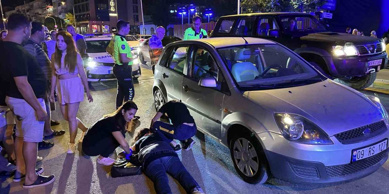 Kuşadası’nda Otomobilin Çarptığı Yaya Yaralandı