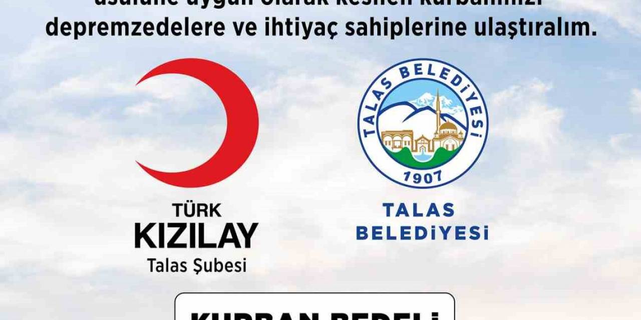 Talas’ta Belediye-kızılay Kurban İşbirliği