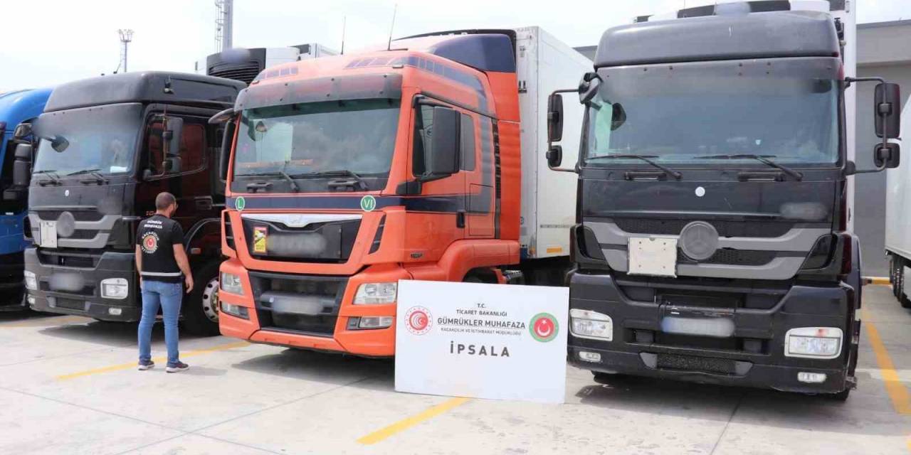 İpsala’da Parçalara Ayrılarak Satılmak İçin Türkiye’ye Getirilen 3 Tır Ele Geçirildi