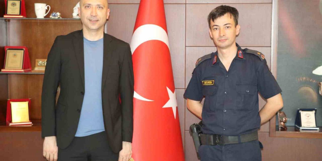 Başkan Arıkan, Jandarma Komutanı Devrim’i Ağırladı