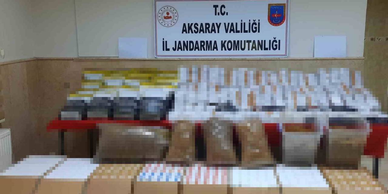 Aksaray Jandarmadan Kaçak Sigara Operasyonu