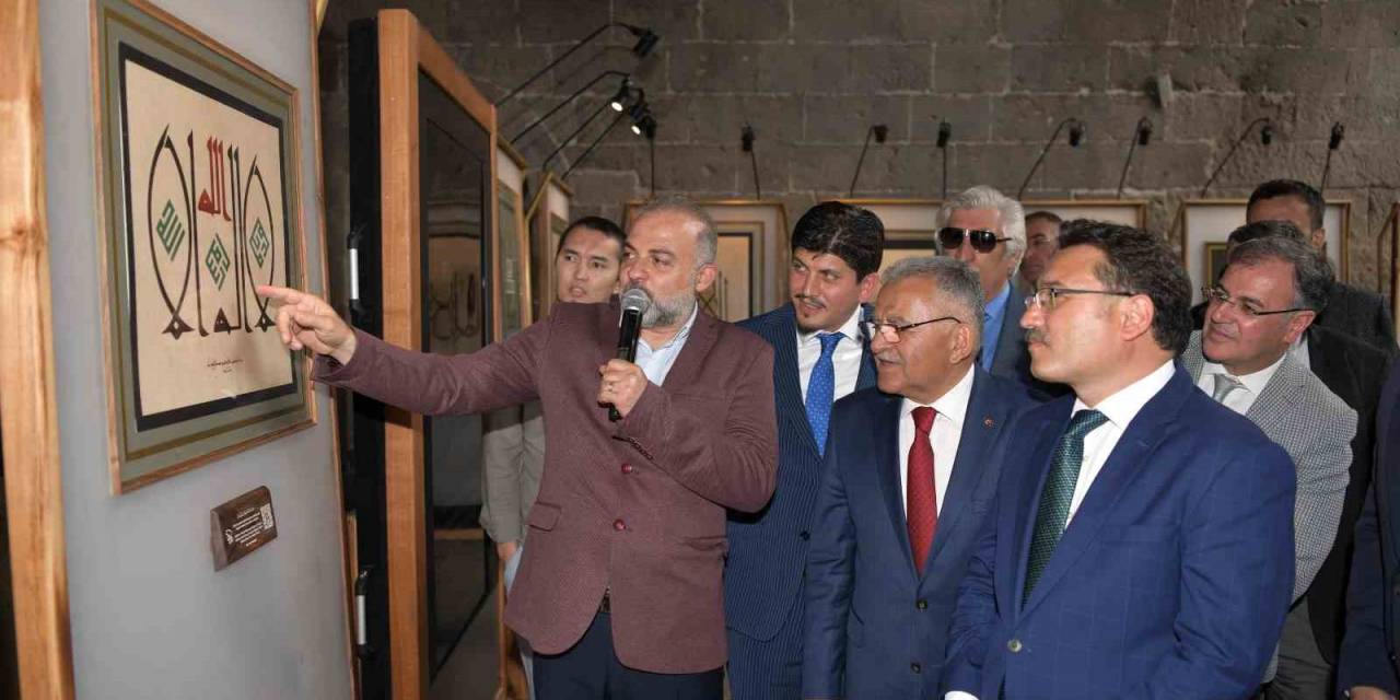 Vali Çiçek Ve Başkan Büyükkılıç, Kelime-i Tevhid Hat Eserleri Sergisi’nin Açılışını Yaptı