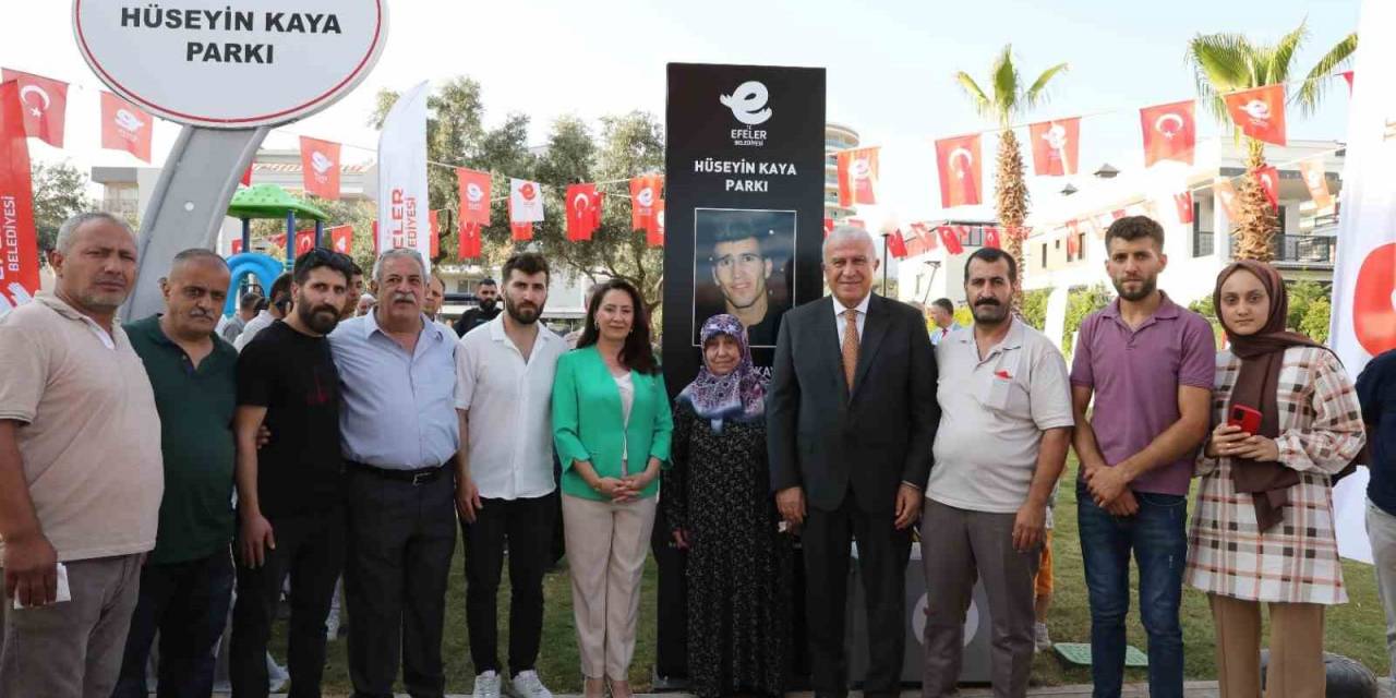 Efeler’de Hüseyin Kaya Parkı Hizmete Açıldı