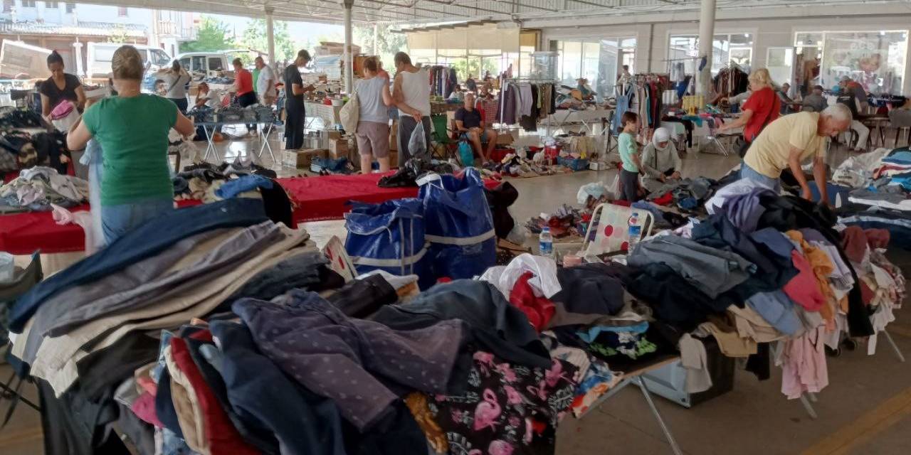 Fethiye’de İkinci El Pazarına Yoğun İlgi
