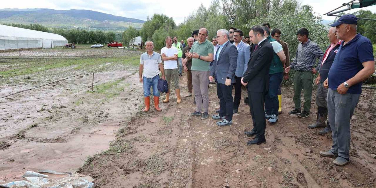 Yağışlardan Zarar Gören Çiftçilerin Mağduriyeti Giderilecek