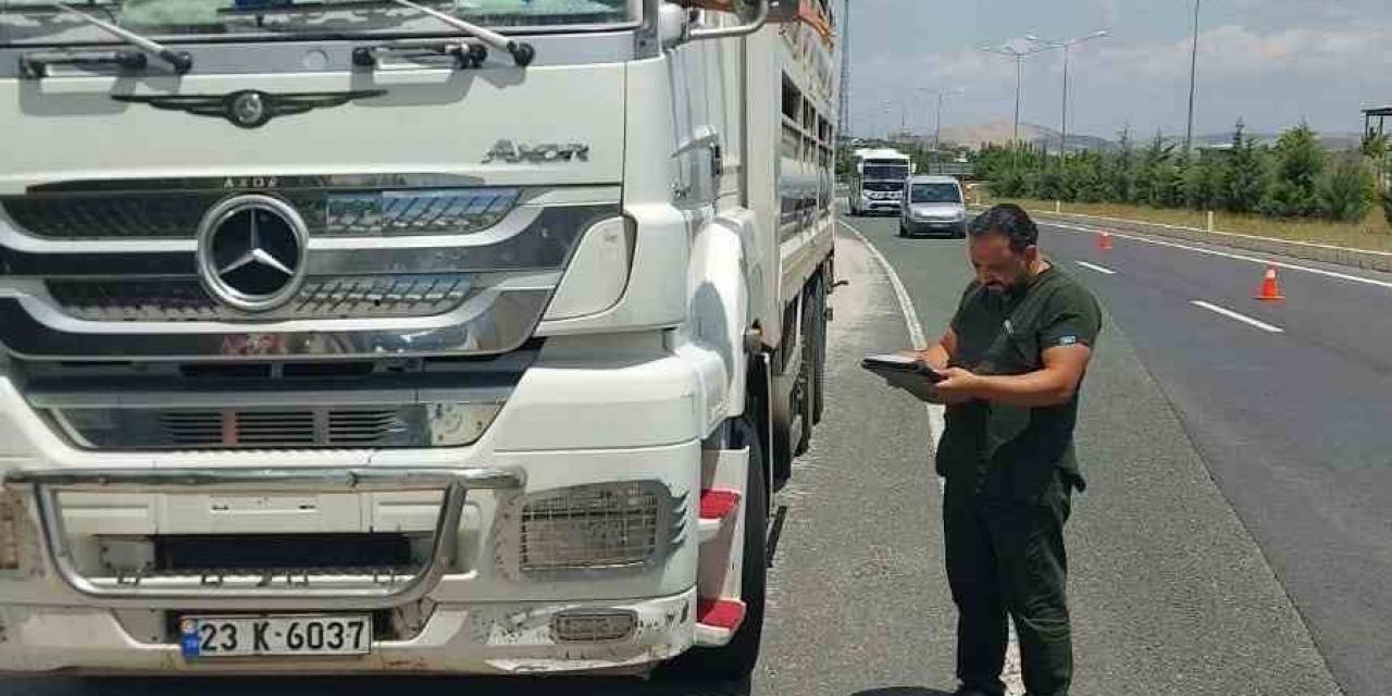Elazığ’da Hayvan Sevkiyatı Denetimi Sürüyor