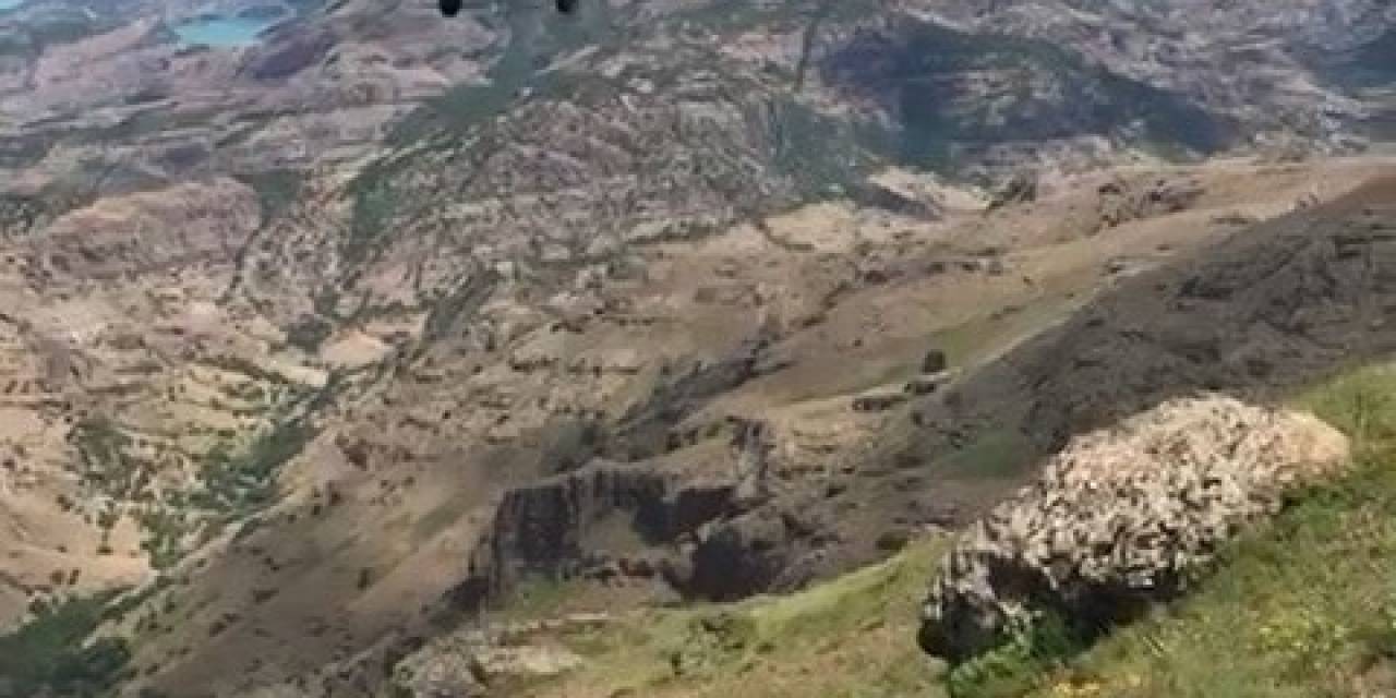 Yüksekten Düşen Şahıs, Askeri Helikopterle Hastaneye Kaldırıldı