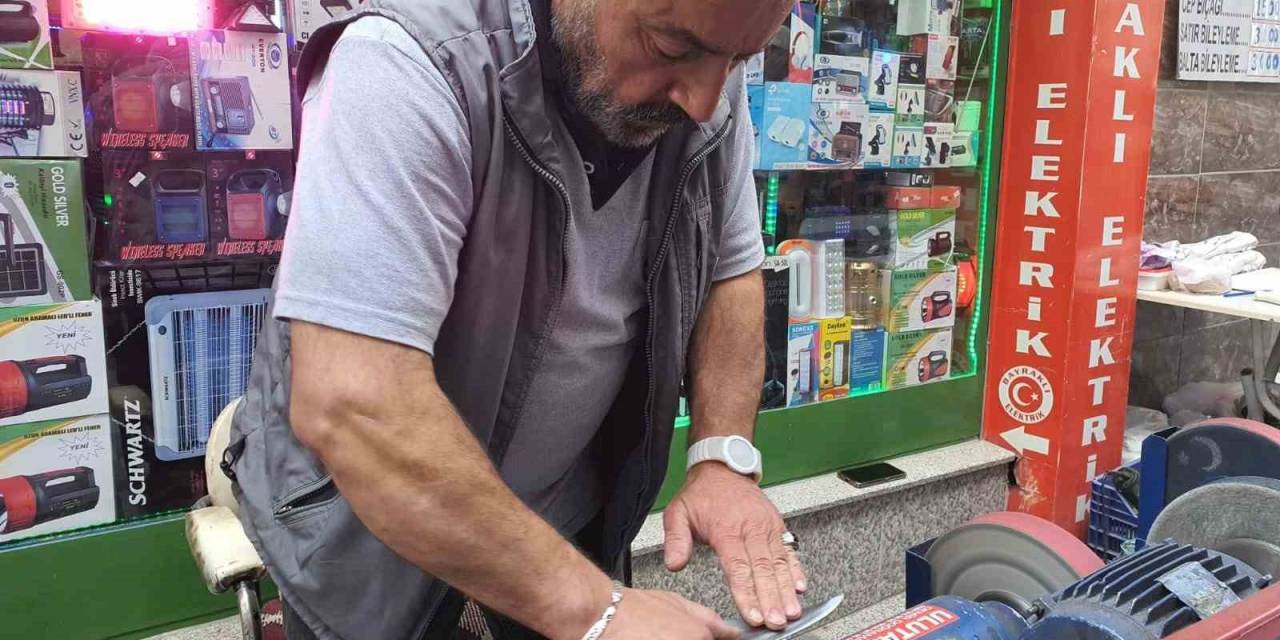 Sungurlu’da Bıçakçılarda ’bileme’ Mesaisi