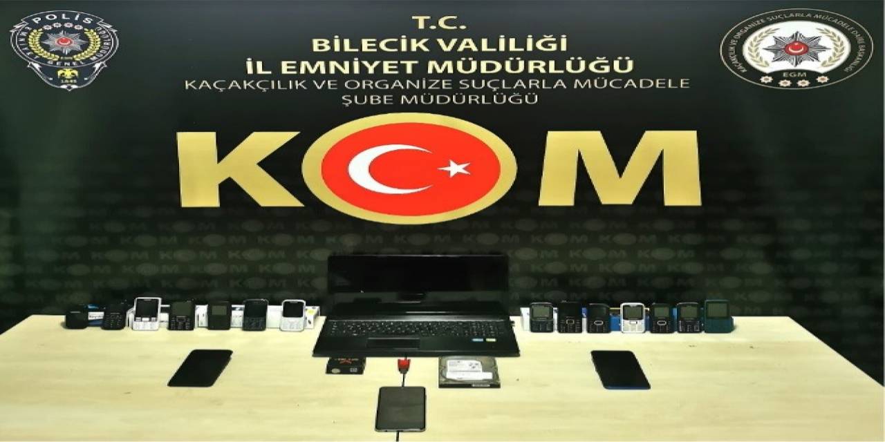 Bilecik’te Kaçak Telefon Operasyonu