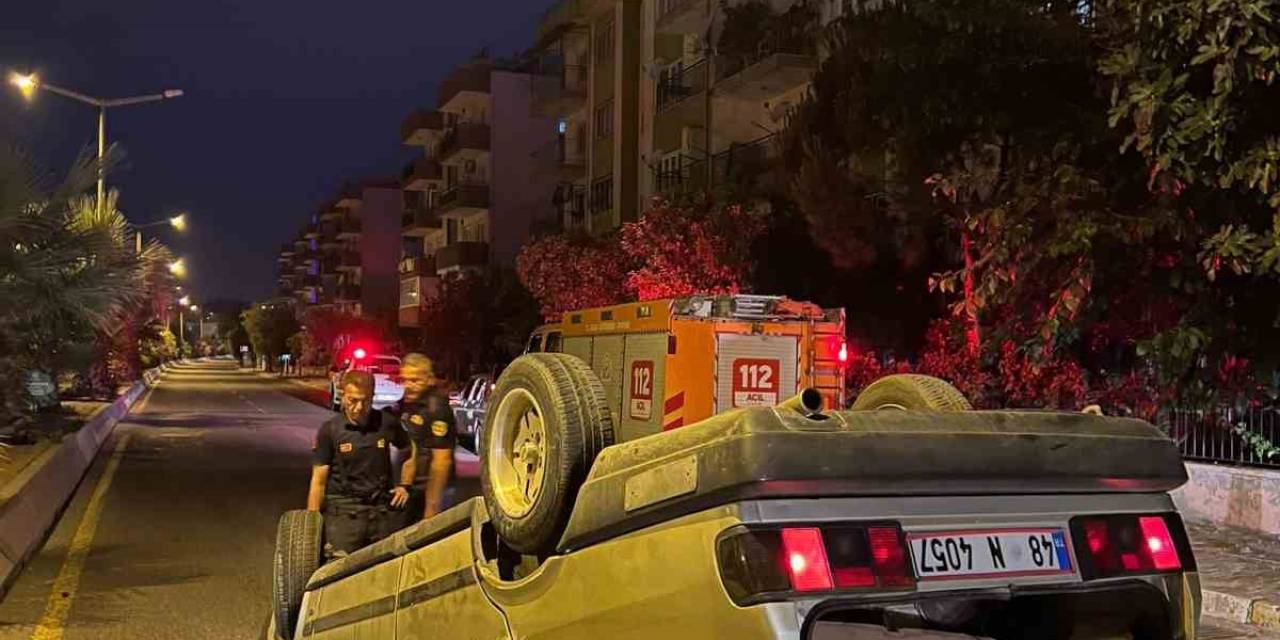 Takla Atan Araçtan Yaralı Olarak Kurtuldu