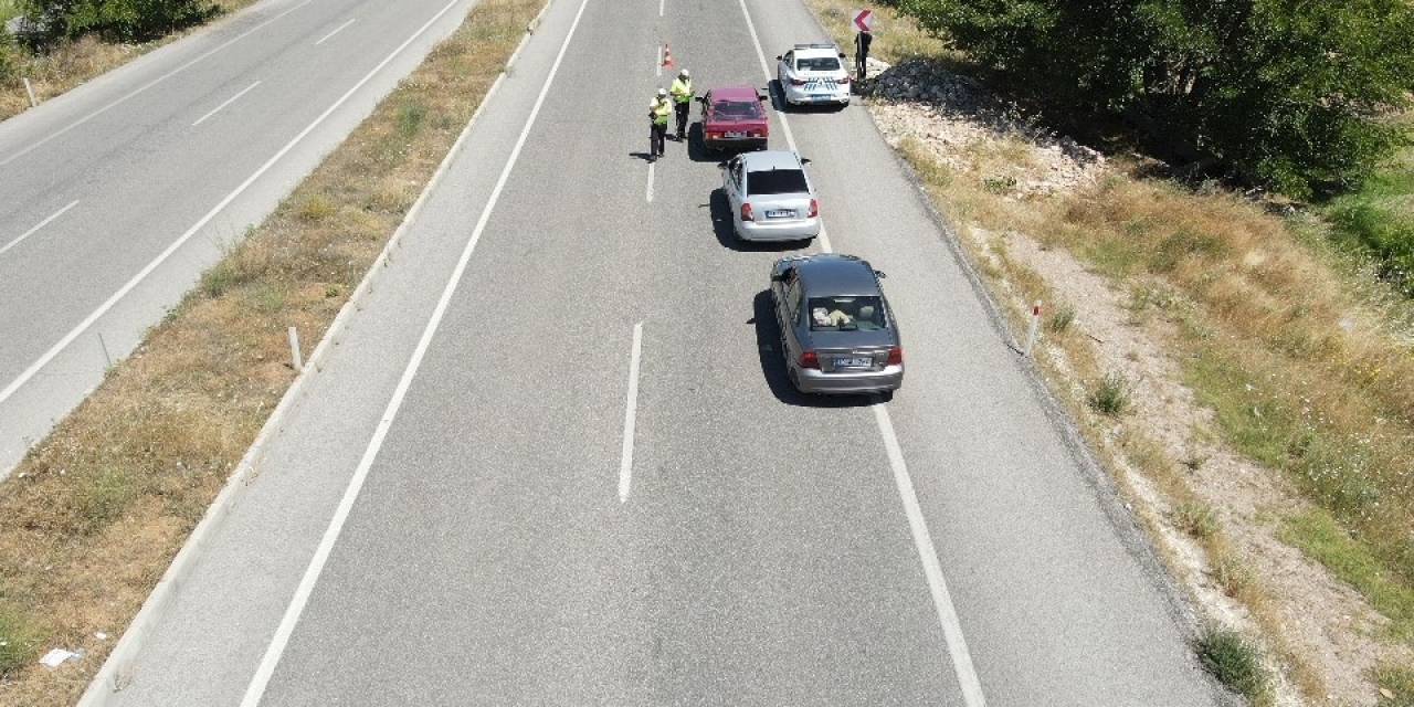 Malatya Polisinden Dronlu Bayram Denetimi