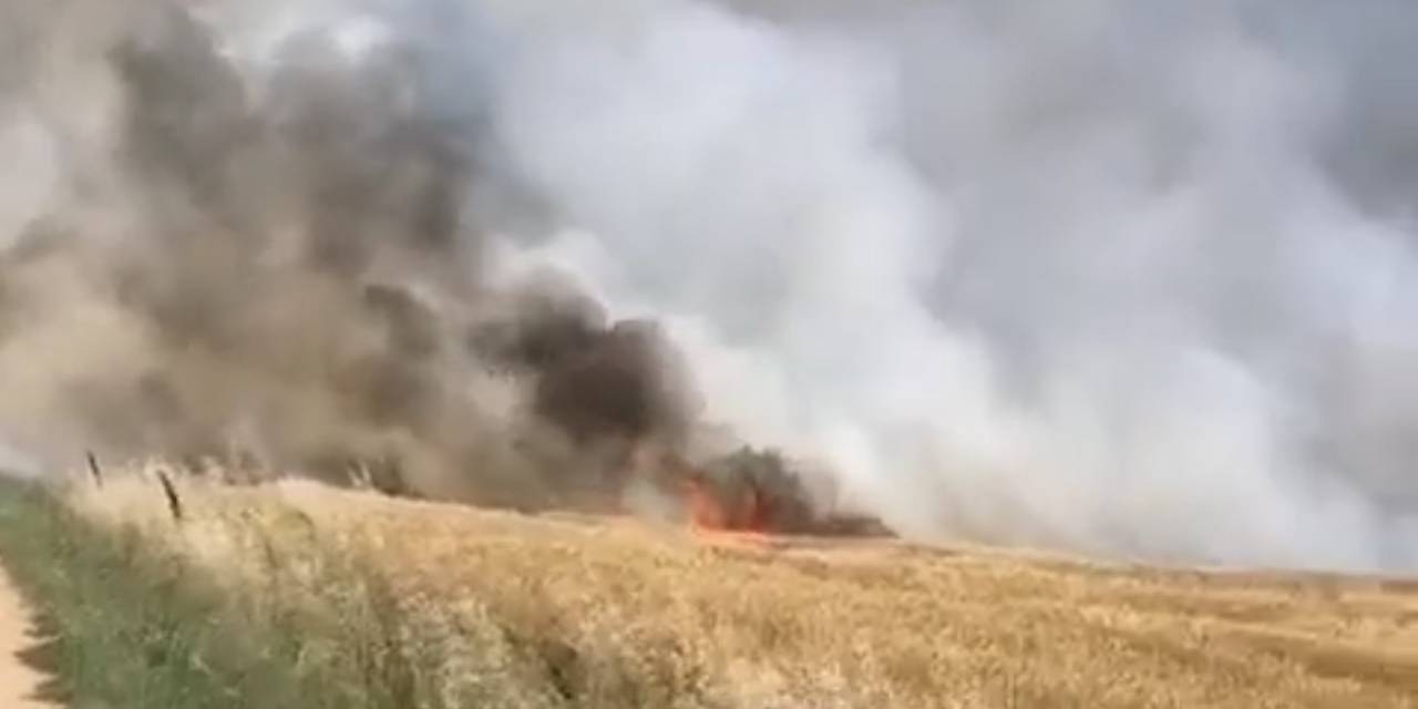 Kırklareli’de 90 Dönümlük Buğday Tarlası Küle Döndü