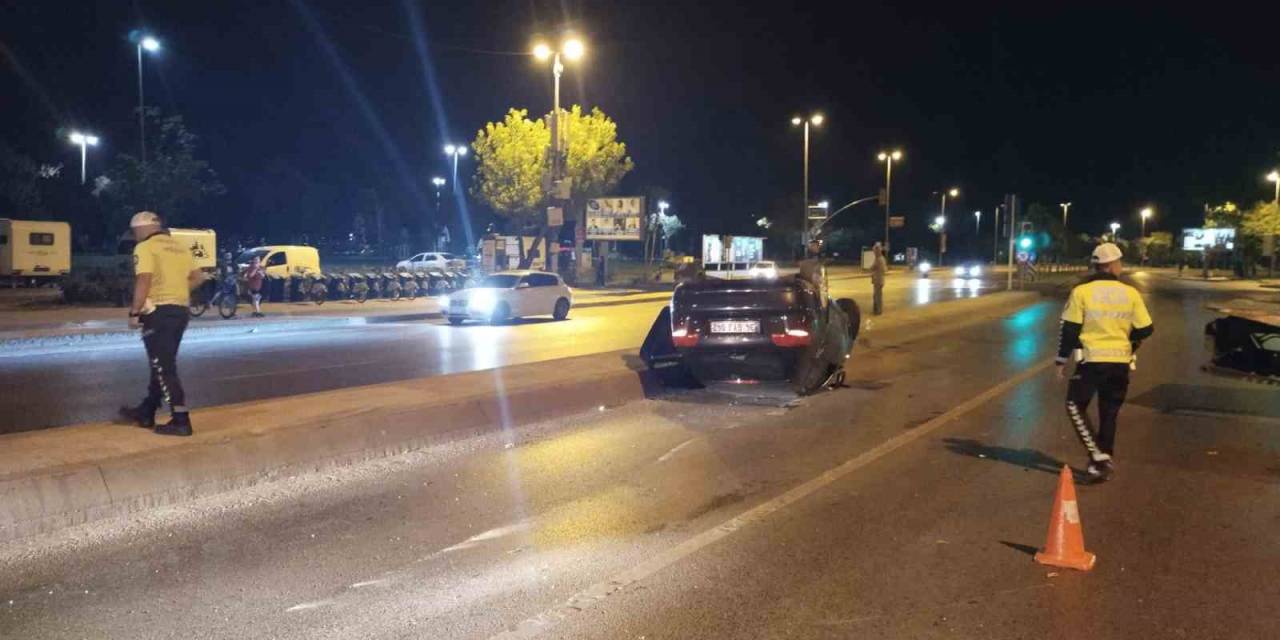 Maltepe’de Kontrolden Çıkan Araç Takla Attı: 1 Yaralı