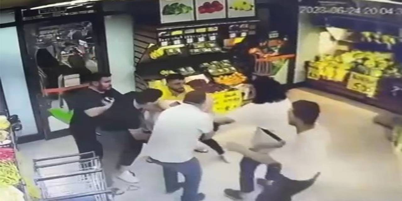 Markette İlginç Kavga