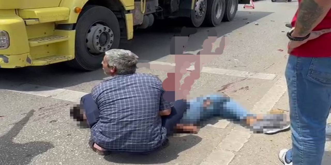 Son Nefesini Çarptığı Kamyon Sürücüsünün Kollarında Verdi