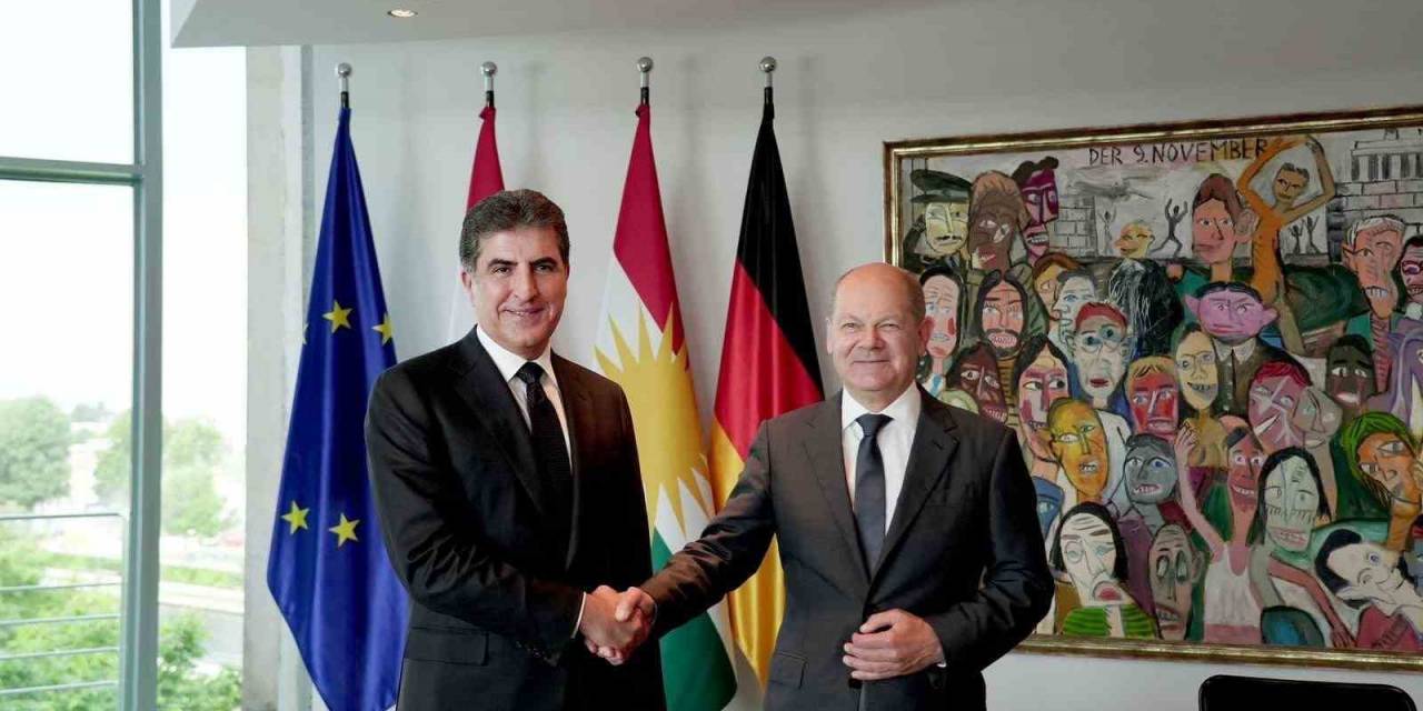 Ikby Başkanı Barzani, Almanya Başbakanı Scholz İle Bir Araya Geldi